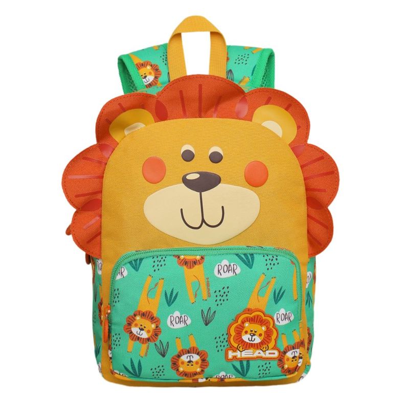 Mochila Infantil Niño Pop Leon Mostaza Head-1