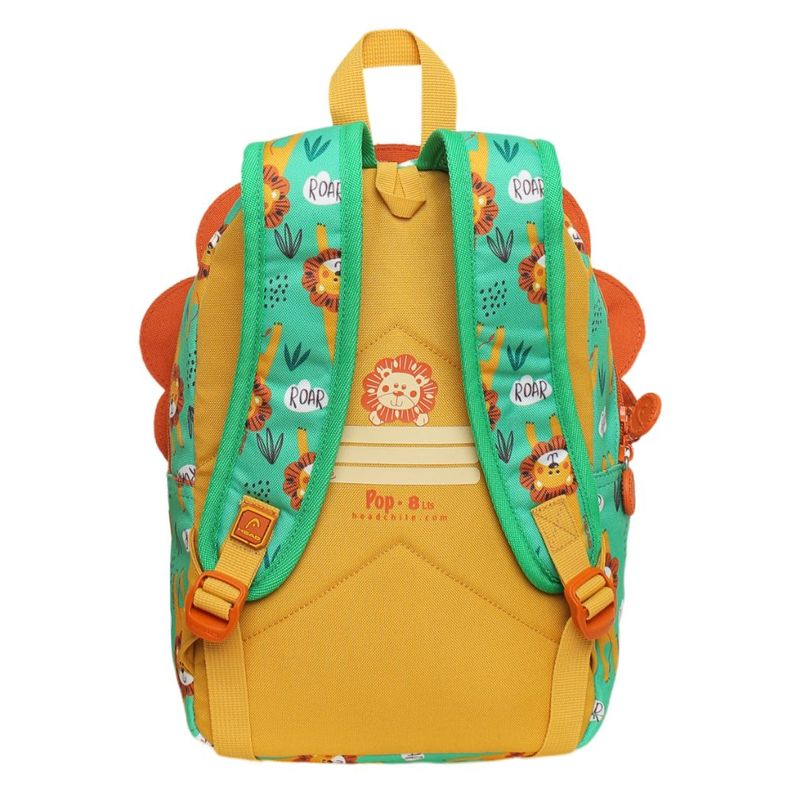 Mochila Infantil Niño Pop Leon Mostaza Head-4