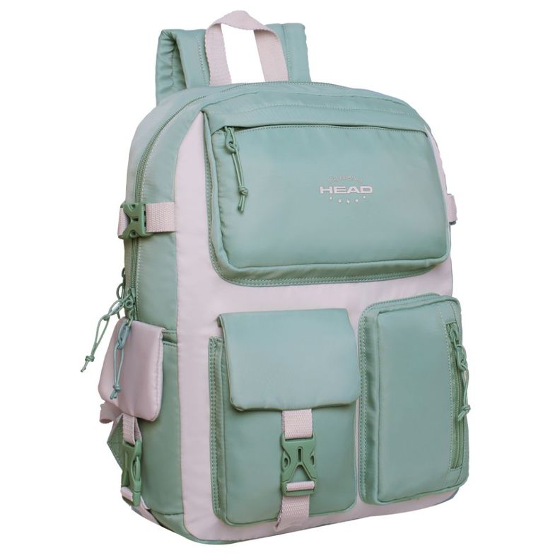 Mochila Mujer Escalede Color Block Menta Head-0