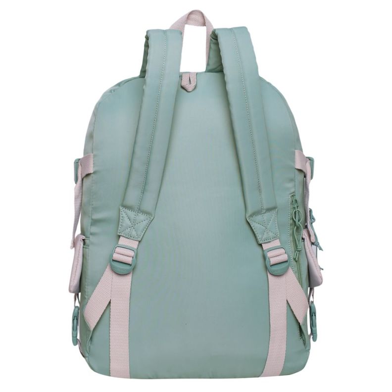 Mochila Mujer Escalede Color Block Menta Head-5