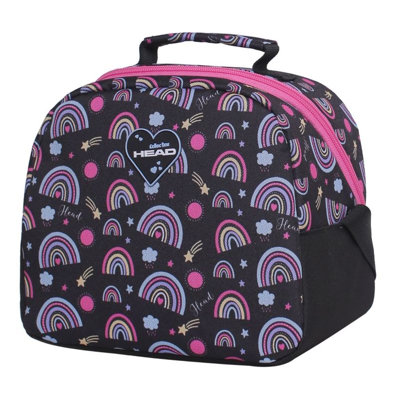 Pack Bakan Escolar Unicornio Arcoiris Negro Head-2