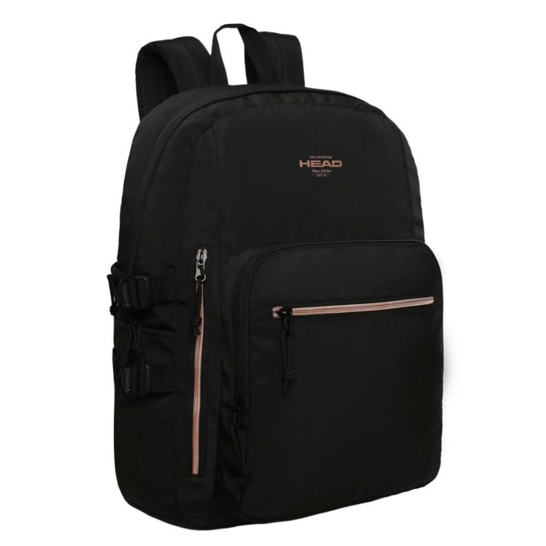 Mochila Mujer Kona Negro Rose Gold Head-0