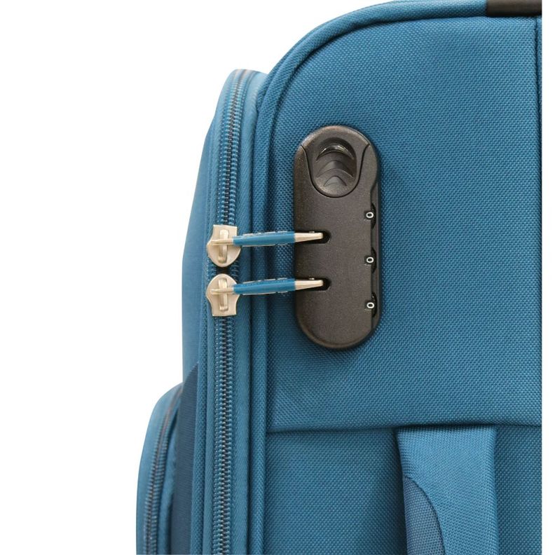 Maleta Blanda Madrid M 8 Ruedas Azul Head-6
