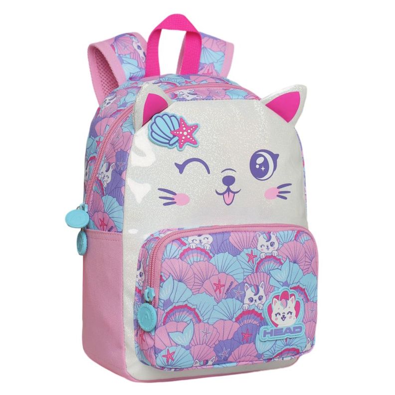 Mochila Infantil Niña Pop Sirena Rosado Head-0