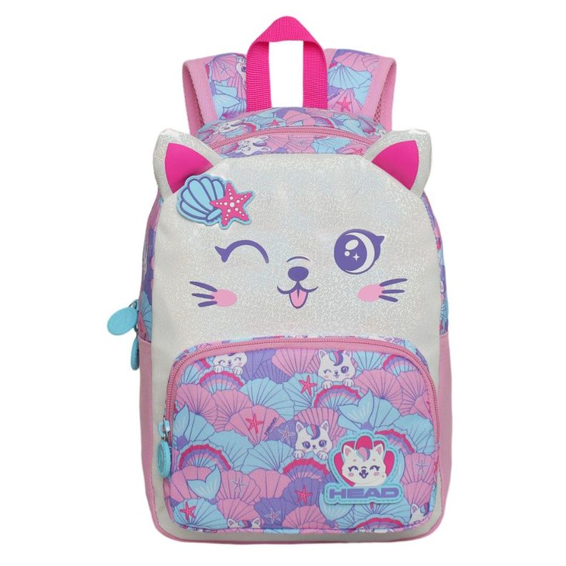 Mochila Infantil Niña Pop Sirena Rosado Head-1