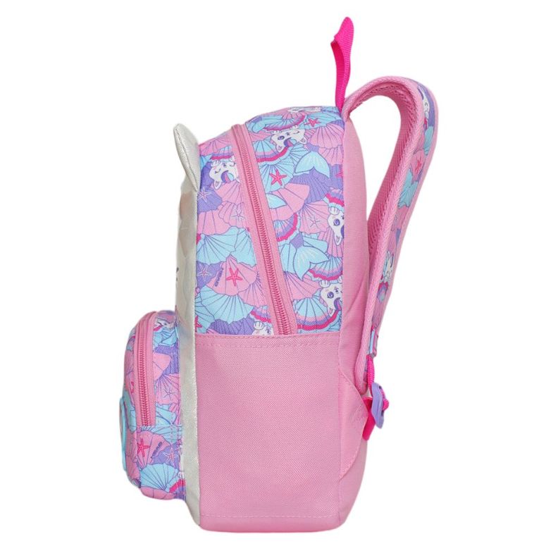 Mochila Infantil Niña Pop Sirena Rosado Head-3