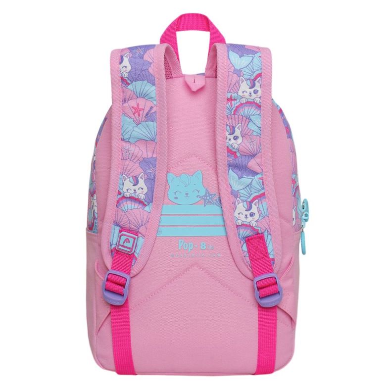 Mochila Infantil Niña Pop Sirena Rosado Head-4