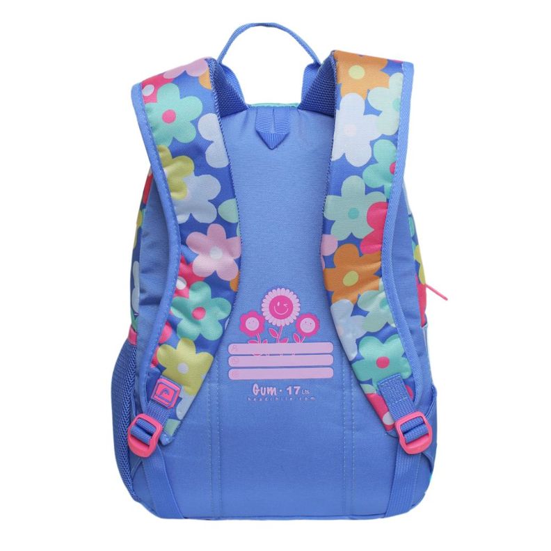 Mochila Infantil Niña Gum Smile Flowers Morado Head-4