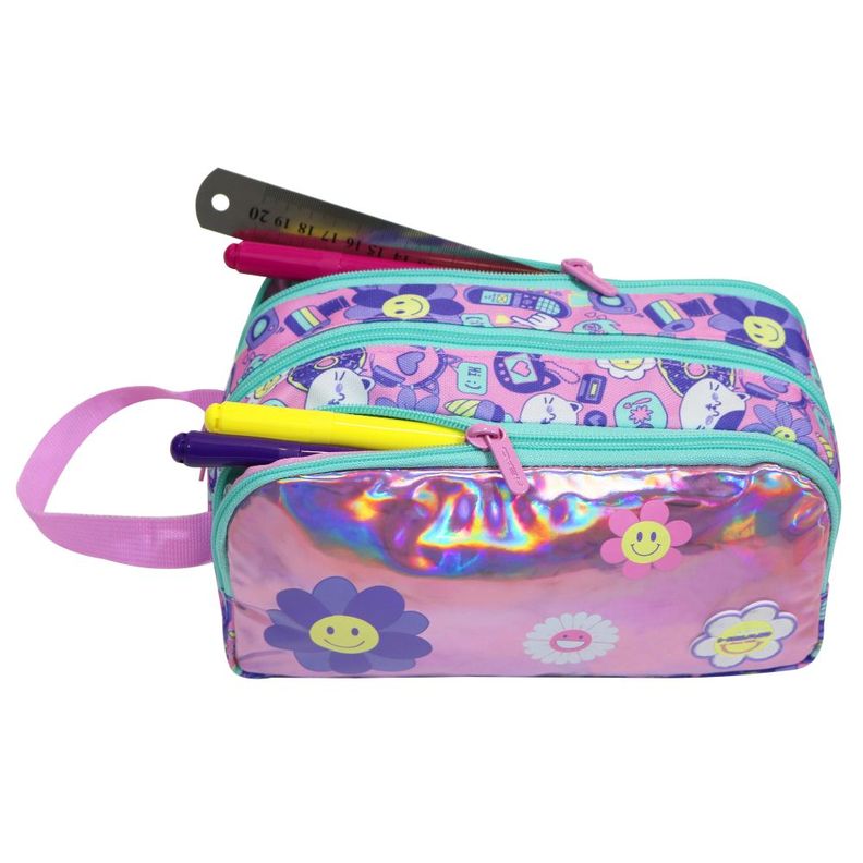 Estuche Infantil Mujer Atos Emoticones Rosado Head-2