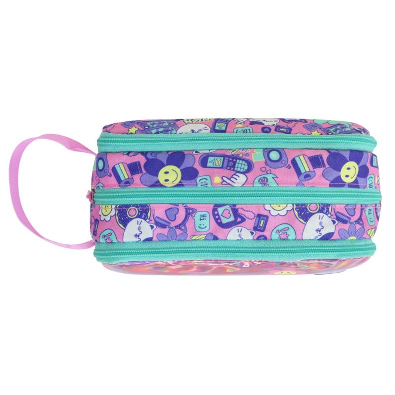Estuche Infantil Mujer Atos Emoticones Rosado Head-5