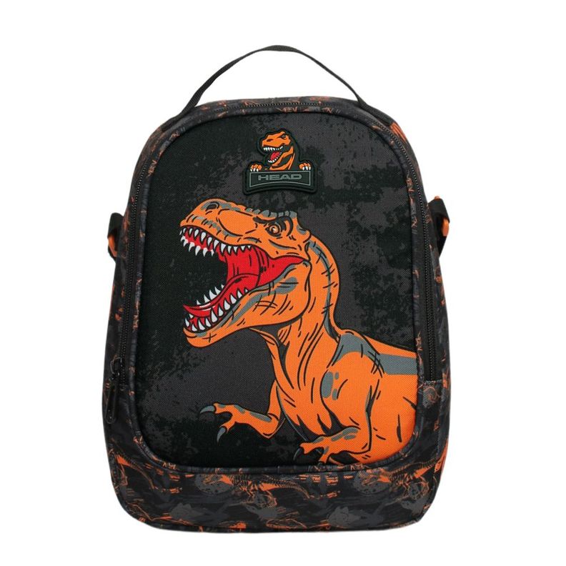 Lonchera Termica Grey Dino Camo Naranjo Head-1