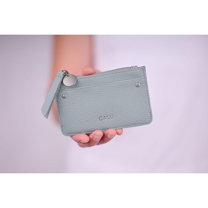 Billetera Tarjetero Sophie PU Dusty Verde Calu-5