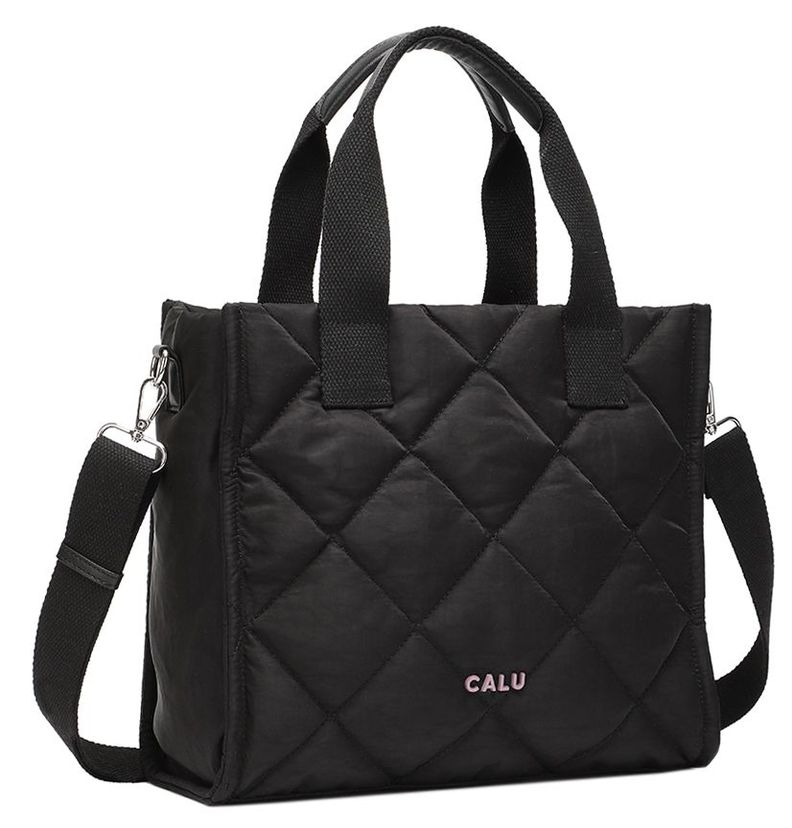 Cartera Tote Helena Acolchada Negro Calu