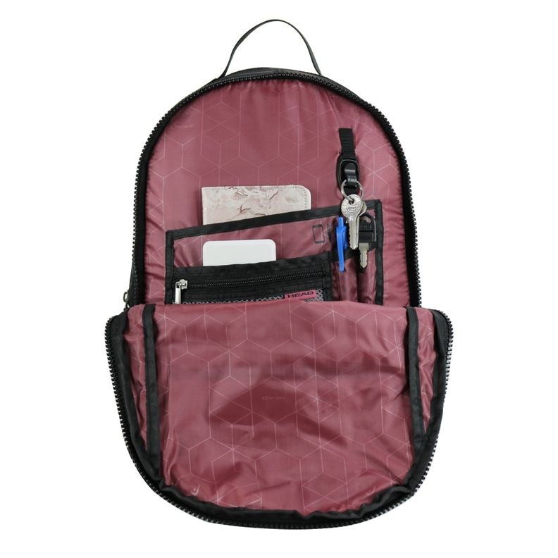 Mochila Ejecutiva Cloud Mujer Negra PU Head-3