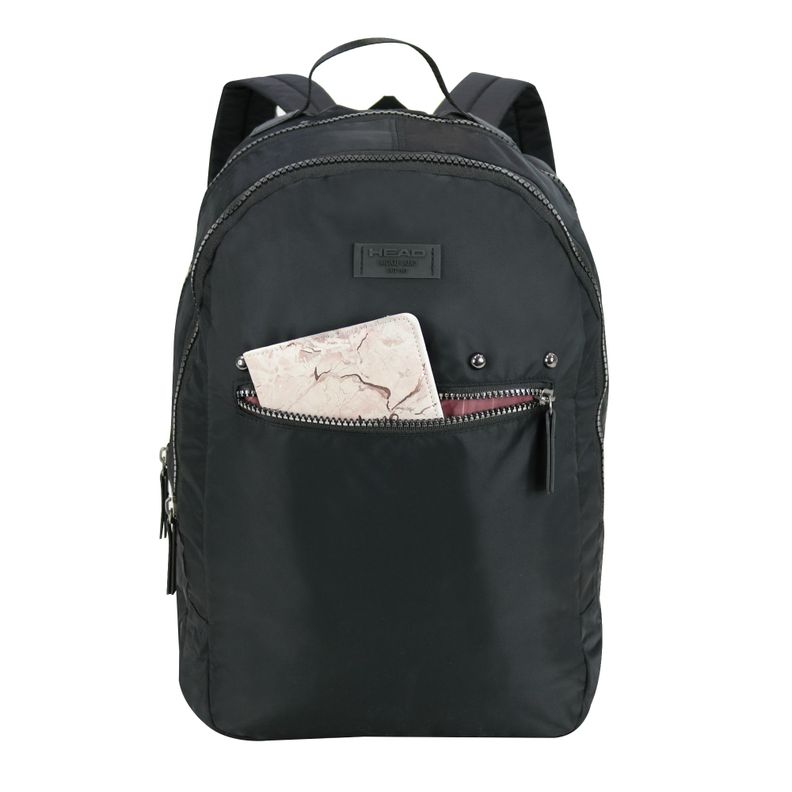 Mochila Ejecutiva Cloud Mujer Negra PU Head-4