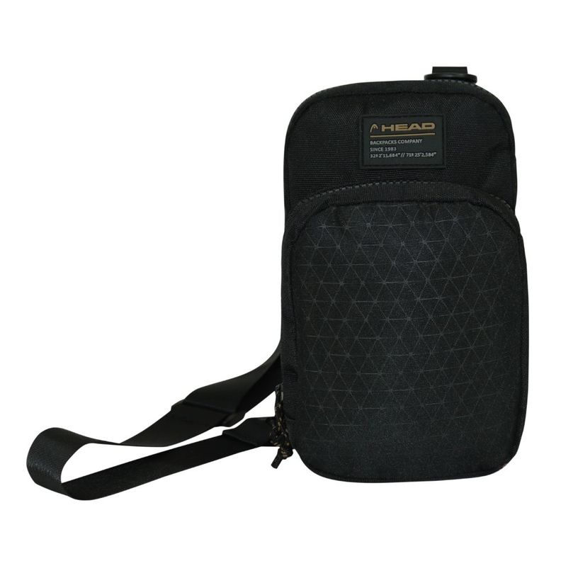 Bolso Porta Documentos Vip Rombos Negro Head-1