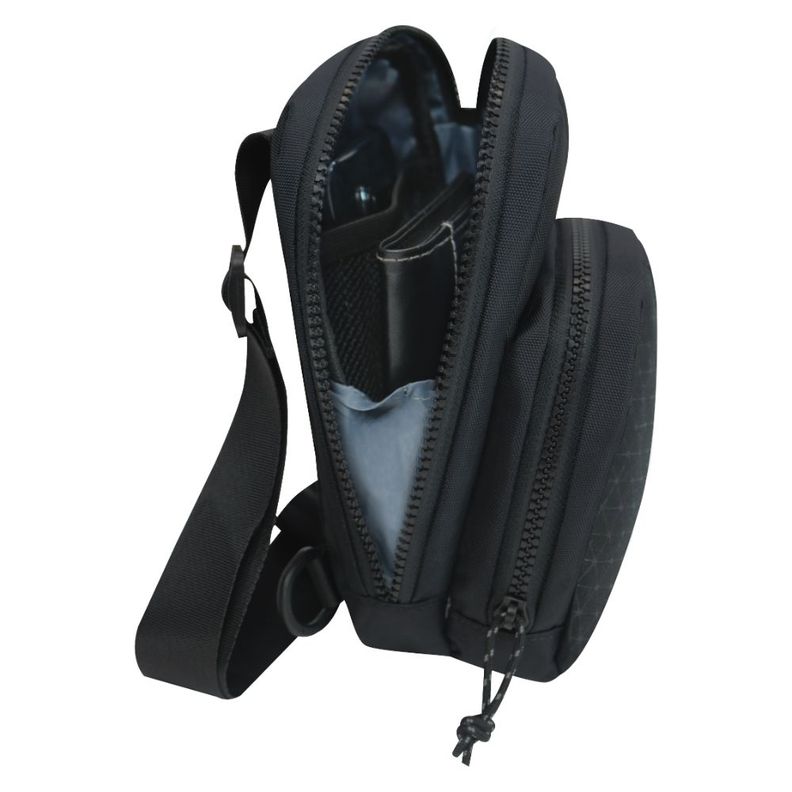 Bolso Porta Documentos Vip Rombos Negro Head-2