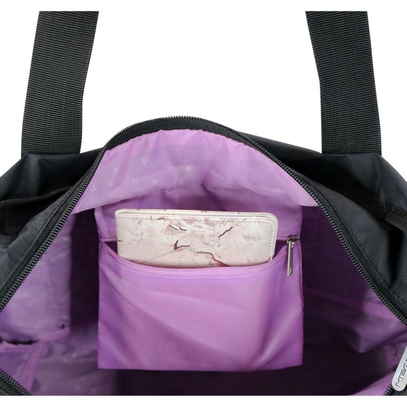 Bolso Cartera Star Negro Plata Head-3