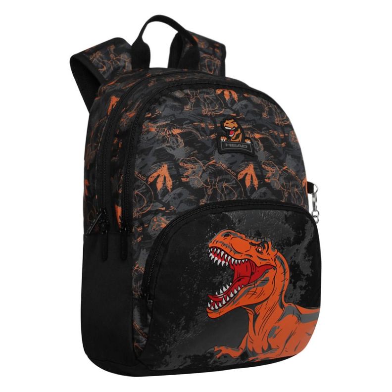 Mochila Infantil Niño Gum Camo Dino Naranjo Head-0