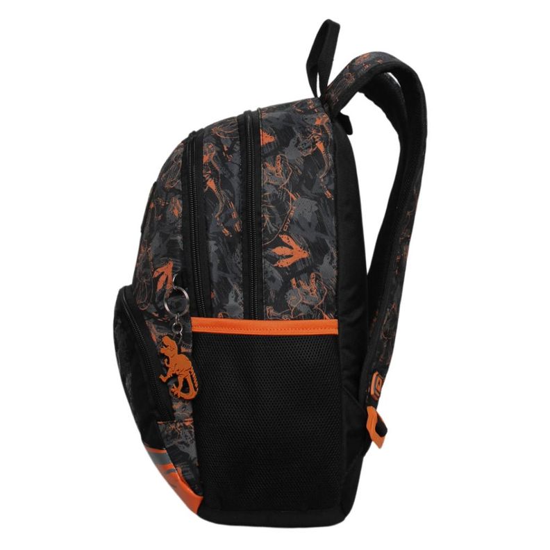 Mochila Infantil Niño Gum Camo Dino Naranjo Head-3