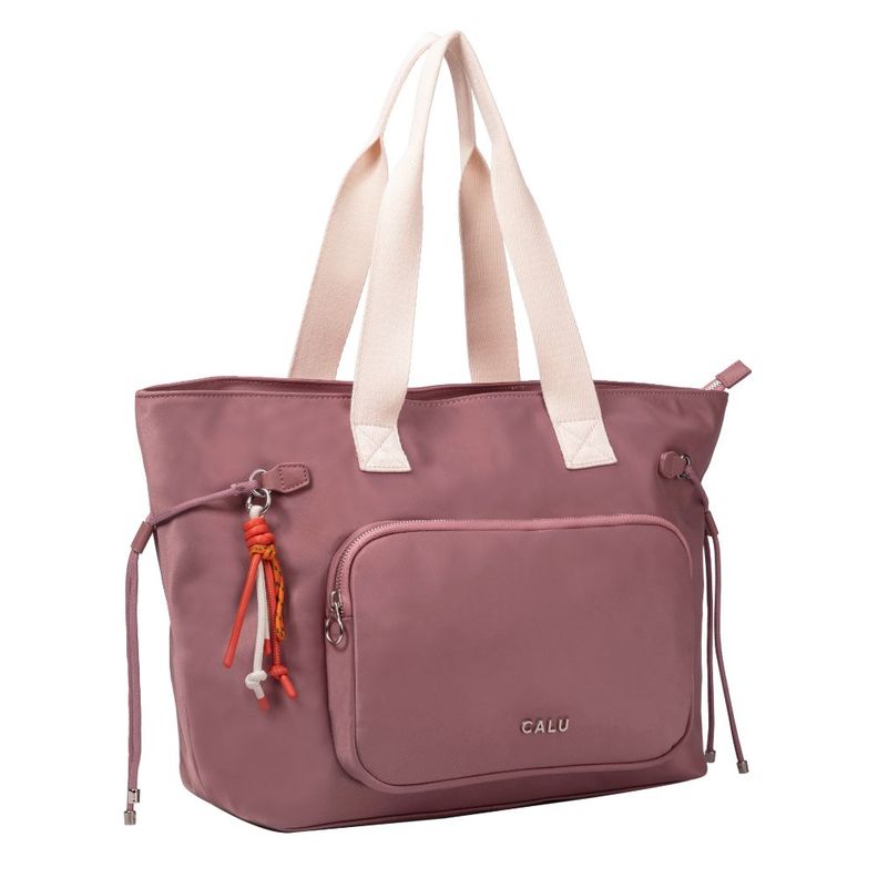 Cartera Tote Amplia Ginger Palo rosa Calu-0