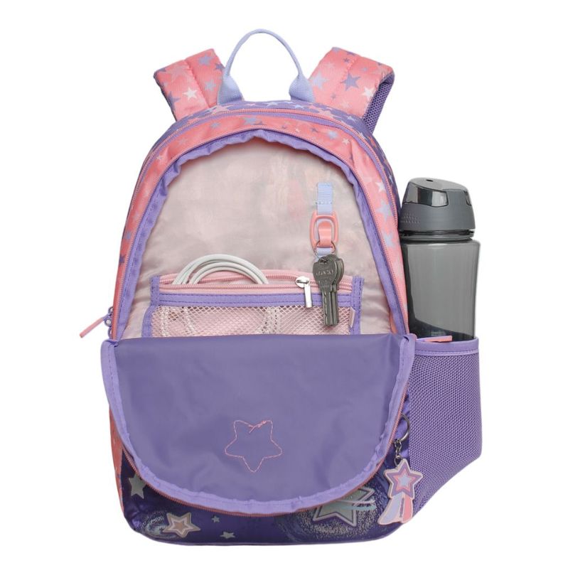 Mochila Infantil Niña Bionica Cat Star Lila Head-2
