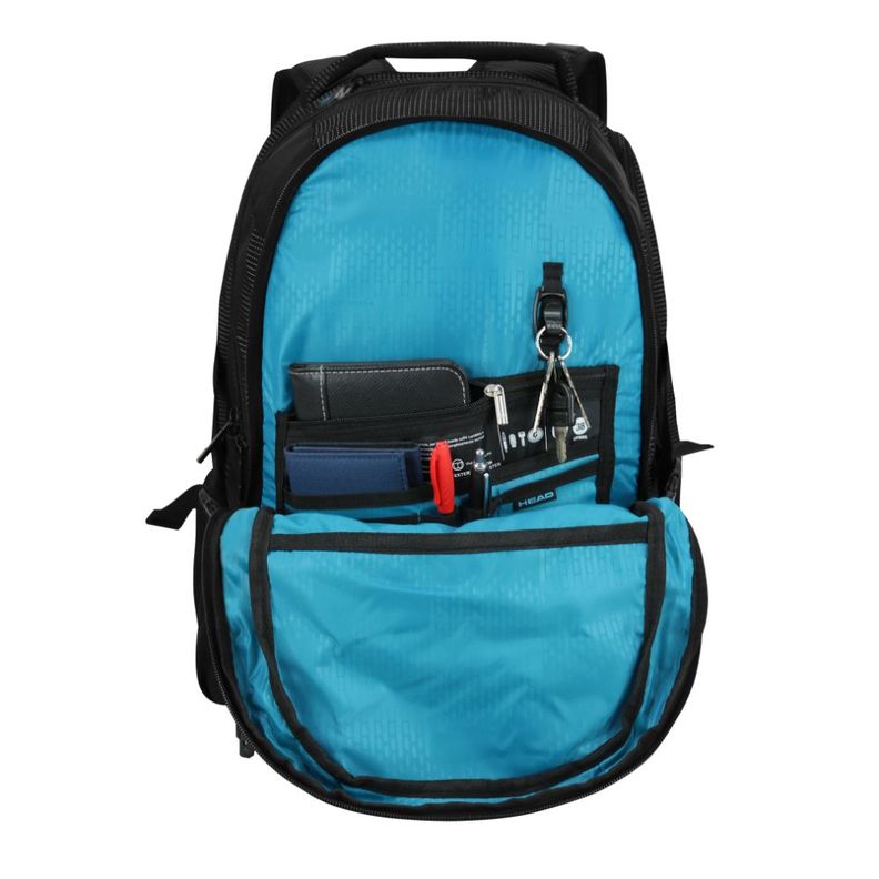 Mochila Porta Laptop New Q7 40L Twin Tone Negro Head-3