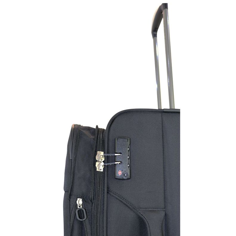 Maleta Blanda Expandible con TSA Londres L Negro Head-3