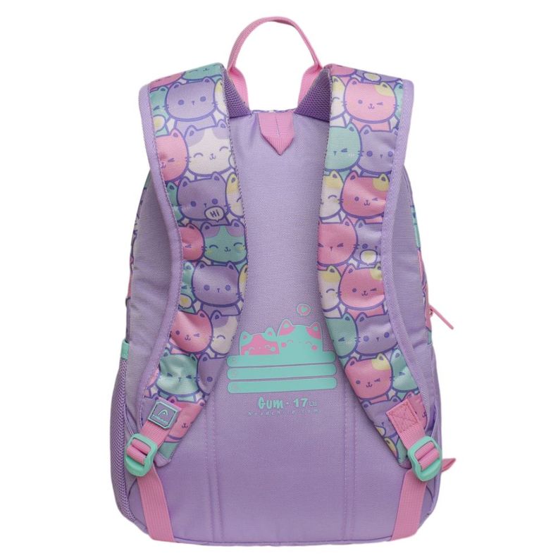 Mochila Infantil Niña Gum New Gatos Pastel Head-4