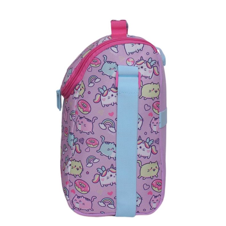 Lonchera Térmica Greenland Kawai Cat Lila Head-2