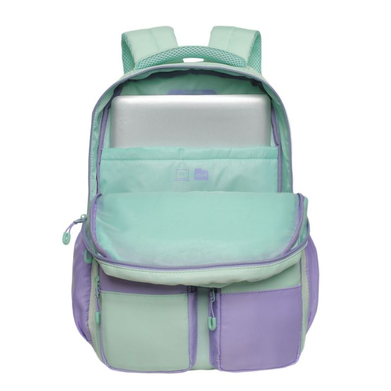 Mochila Kawaii Mujer Twist Block Menta Head-5
