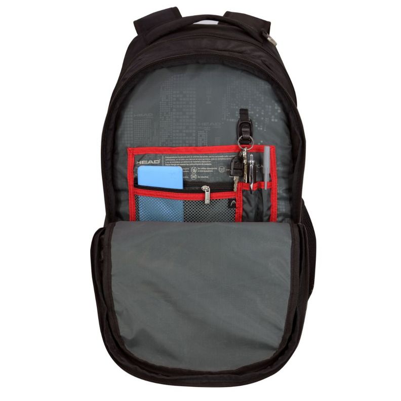 Mochila Ejecutiva Notebook Taycan Negro Head-3