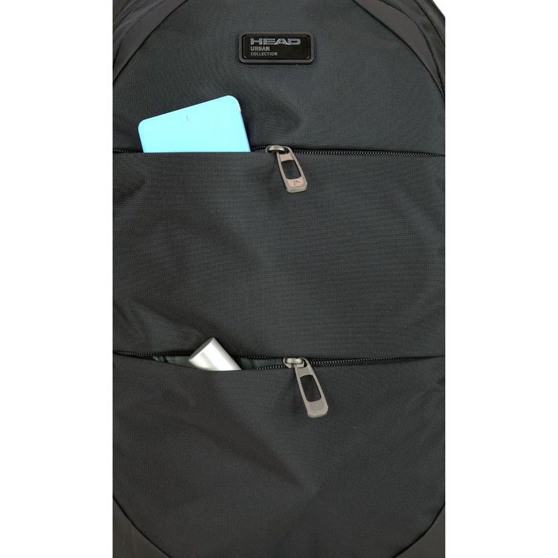 Mochila Ejecutiva Notebook Taycan Negro Head-5