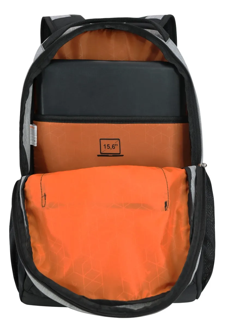 Mochila Porta Laptop Legend Gris Claro Melange Head-3