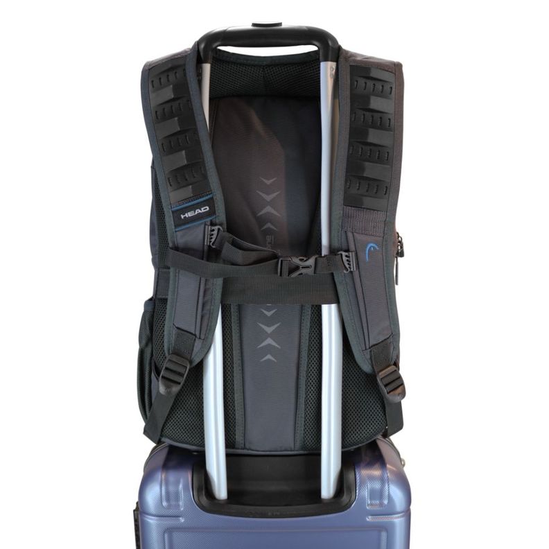 Mochila Porta Laptop Crosstrek New Gris Turquesa Head-6