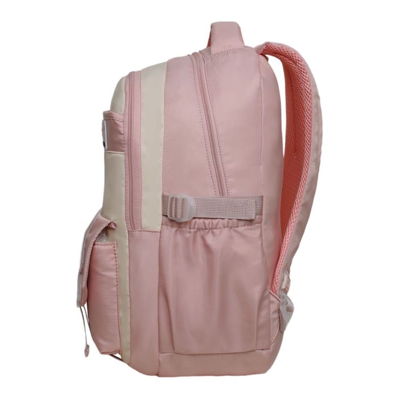 Mochila Mujer Kawaii Venza Color Block Rosado Head-3