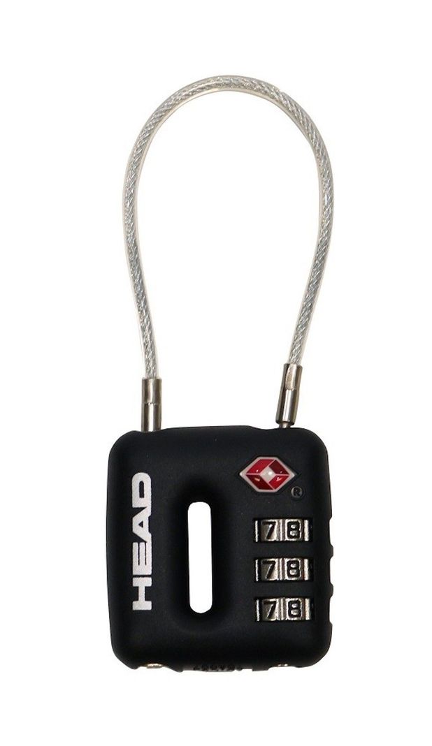 Candado Viaje Cable Tsa Negro Head-0