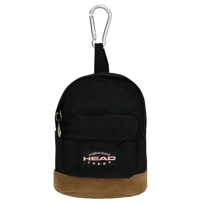 Mini Mochila Negro Rose Gold Head-2