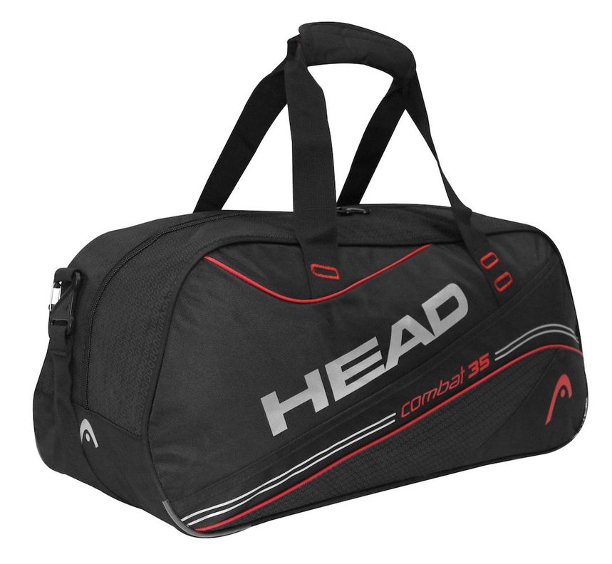 Bolso Deportivo New Combat 35 Negro Rojo Head-0