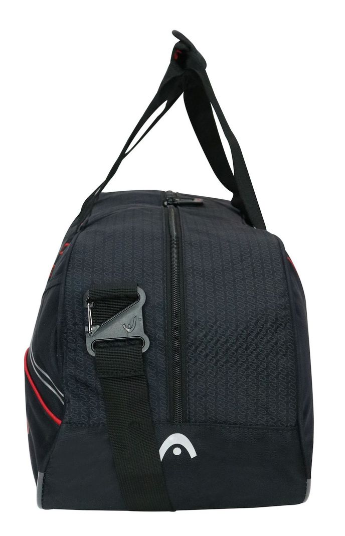Bolso Deportivo New Combat 35 Negro Rojo Head-4