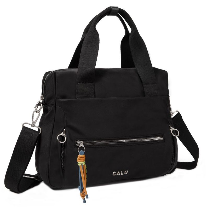 Cartera Mediana Trini Negro Calu-0