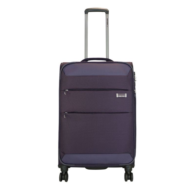 Maleta Blanda Expandible con TSA Londres M Morado Head-1