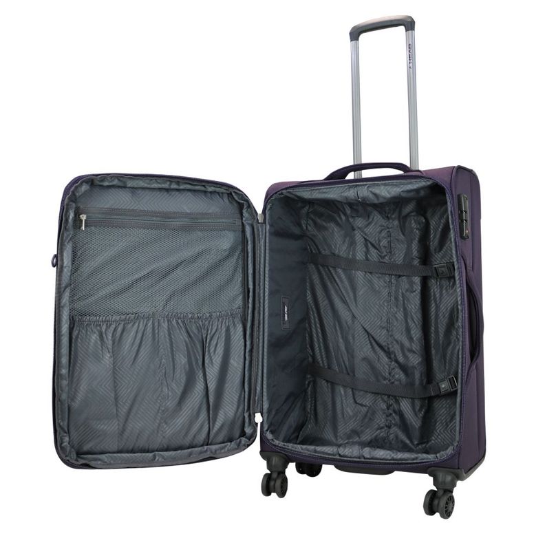 Maleta Blanda Expandible con TSA Londres M Morado Head-2