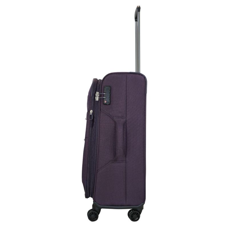 Maleta Blanda Expandible con TSA Londres M Morado Head-7