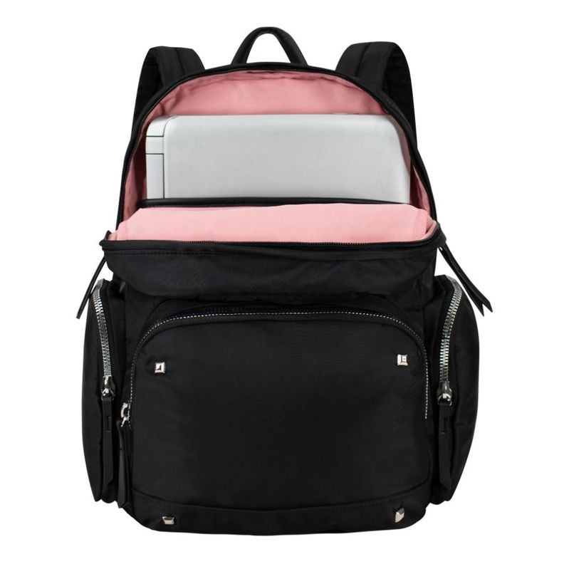 Mochila Ejecutiva Mujer Gold New Negro Head-3