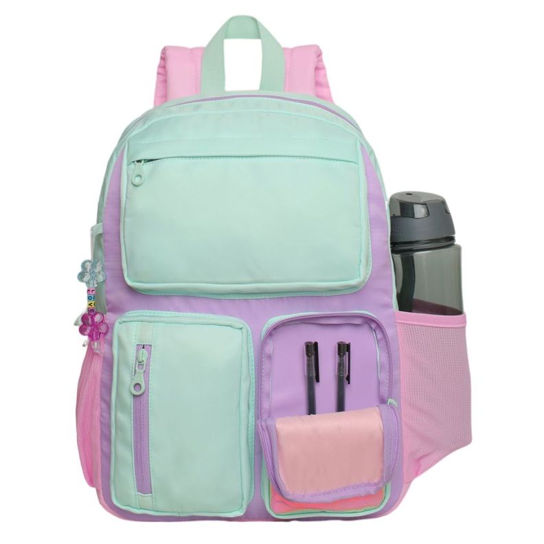 Mochila Mujer Funny Color Block Menta Head-1