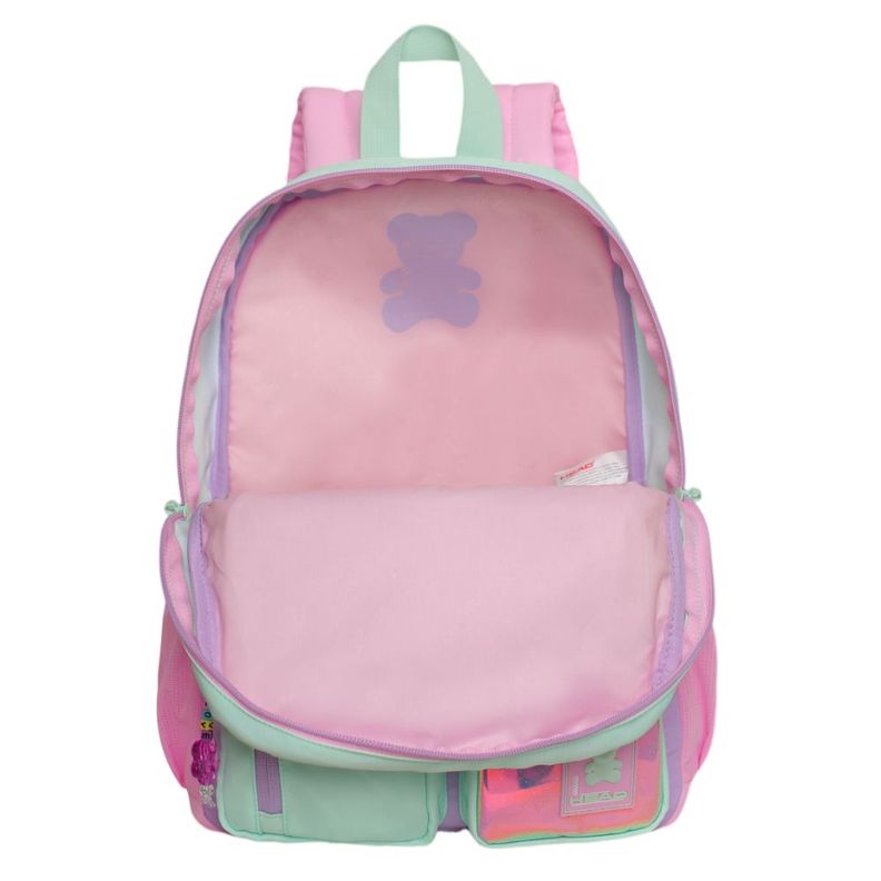 Mochila Mujer Funny Color Block Menta Head-2