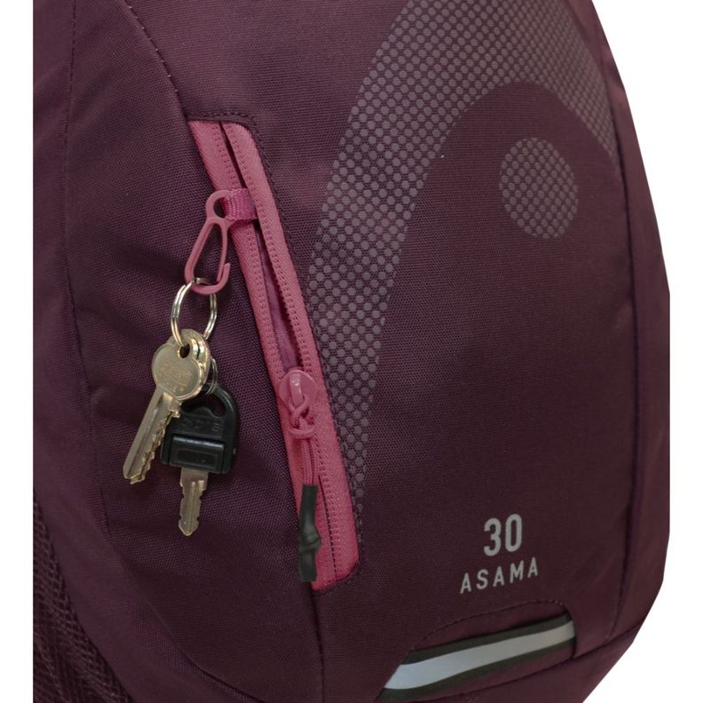Mochila Outdoor Camping Asama 30 Burdeo Rosado Head-3