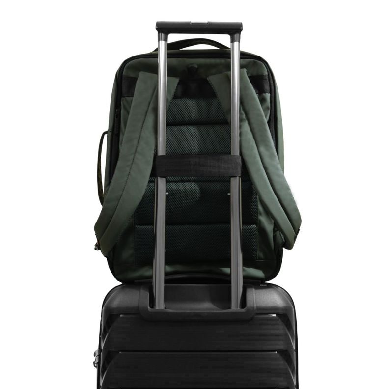 Mochila Ejecutiva Expandible Trip Reverse Verde Militar Head-6