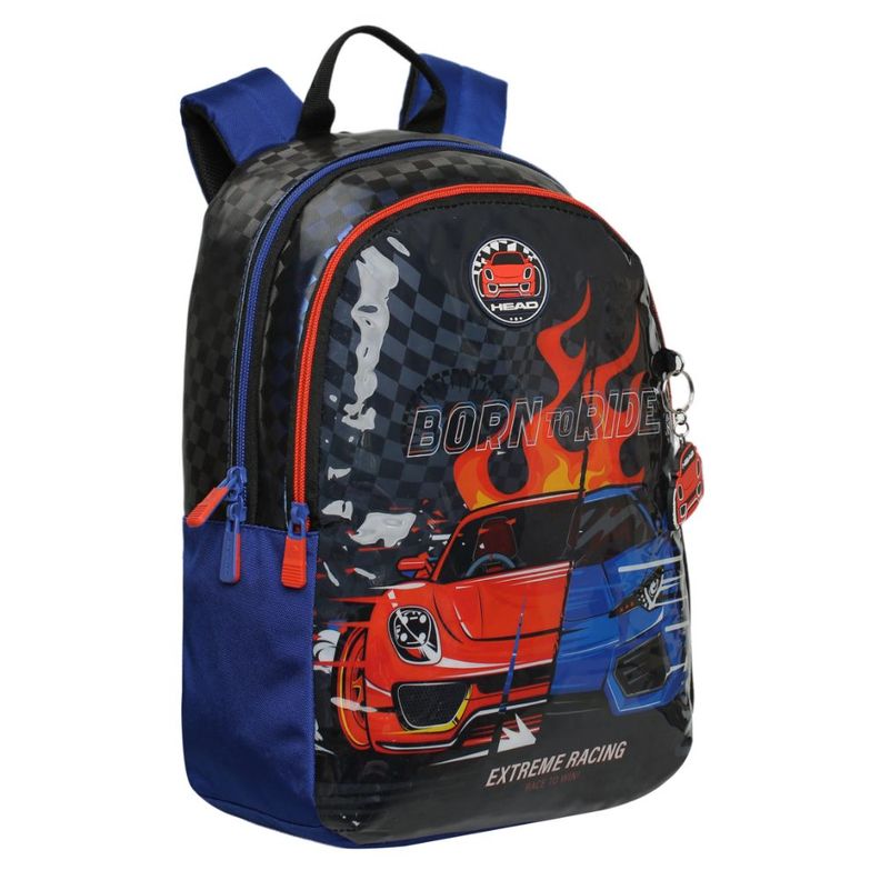 Mochila Infantil Niño Bionica Racing Azul Head-0